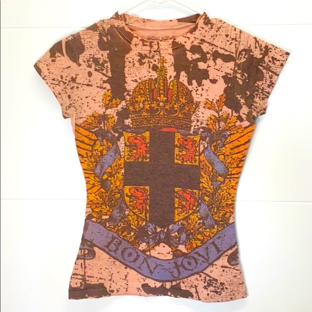 Vintage Original Bon Jovi Merch Tight Fit